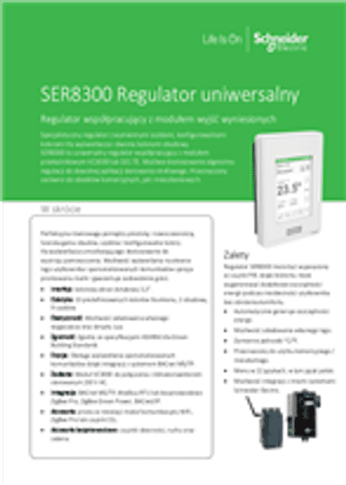 Podgląd Broszura regulator SER8300 