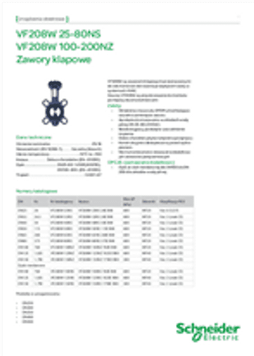 Podgląd Broszura zawór VF208W 