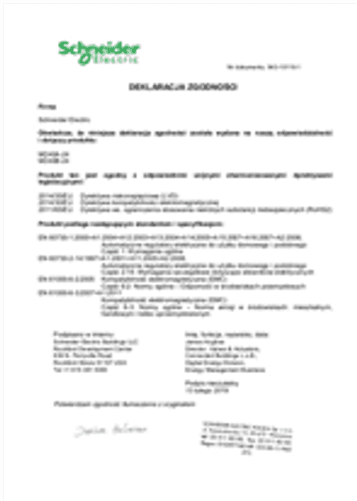 Podgląd Deklaracja zgodności siłownik MD40