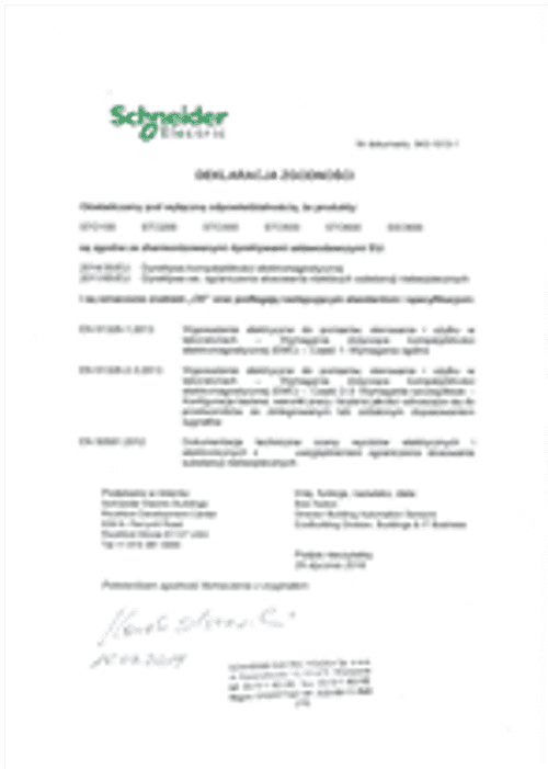 Podgląd Deklaracja zgodności czujnik STO100…600 SSO600