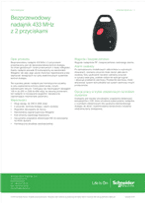 Podgląd Broszura nadajnik RF-REM2-433