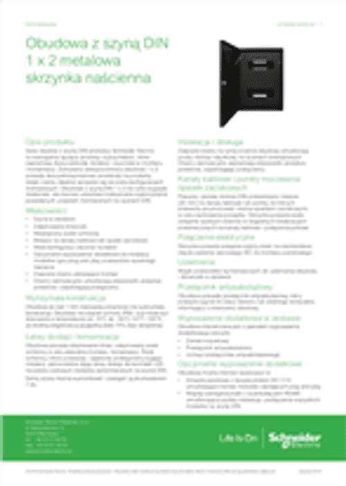 Podgląd Broszura obudowa EN-DIN-12