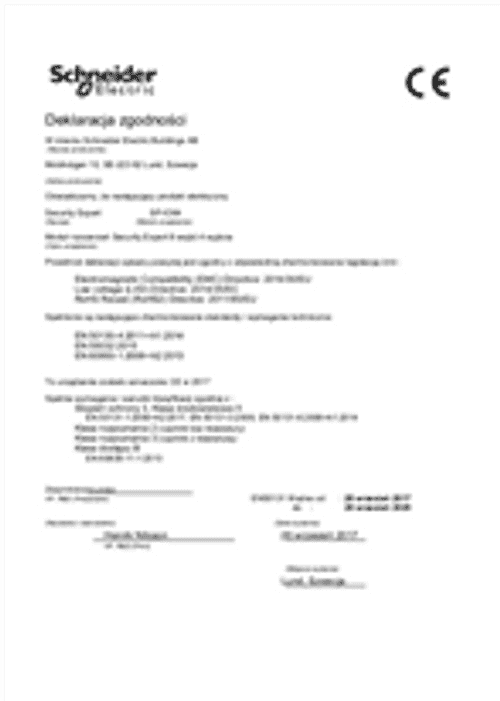 Podgląd Deklaracja zgodności moduł SP-IO84