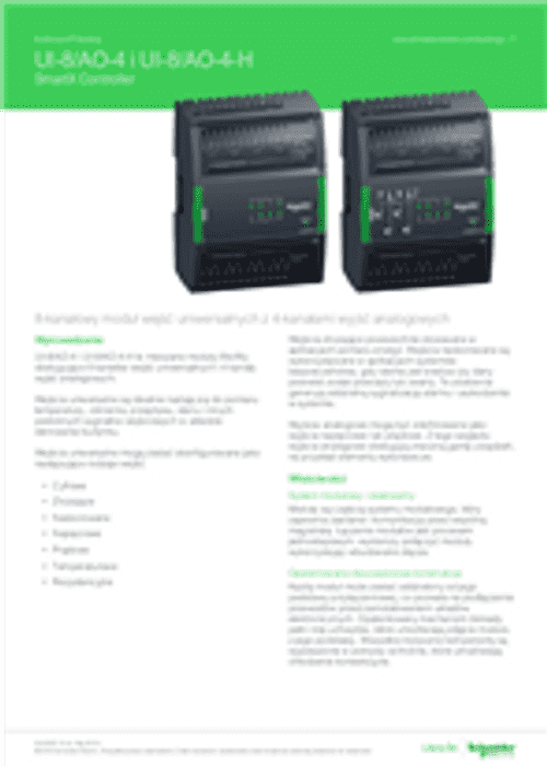 Podgląd Broszura moduł UI-8/AO-4 SmartX 