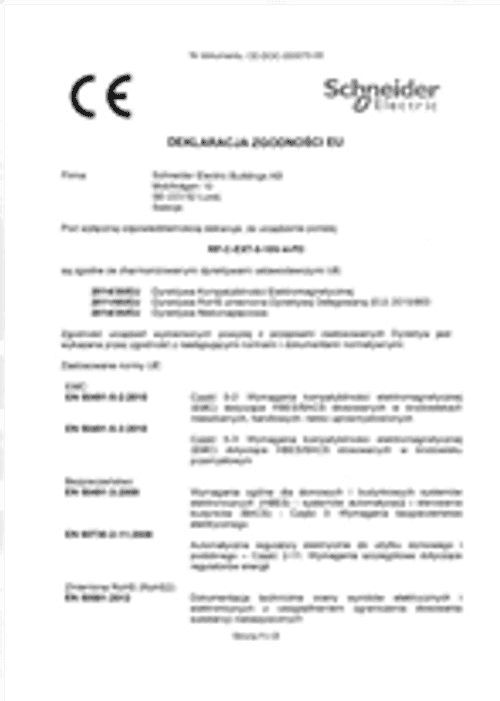 Podgląd Deklaracja zgodności moduł RP-C-EXT-0-10V SmartX 