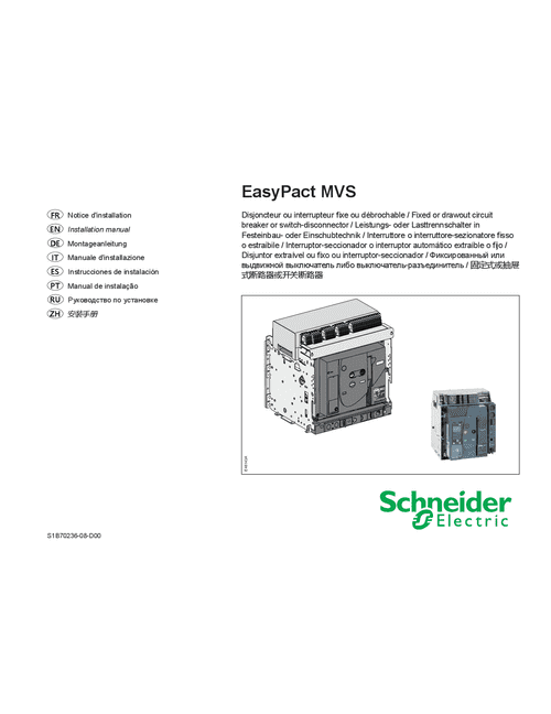 Podgląd Instrukcja montażu Easypact MVS