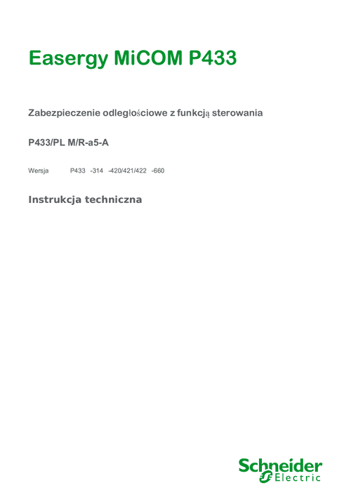 Podgląd Instrukcja Micom P433